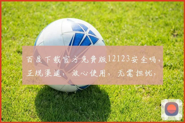 百度下载官方免费版12123安全吗，正规渠道，放心使用，无需担忧，保障信息安全。